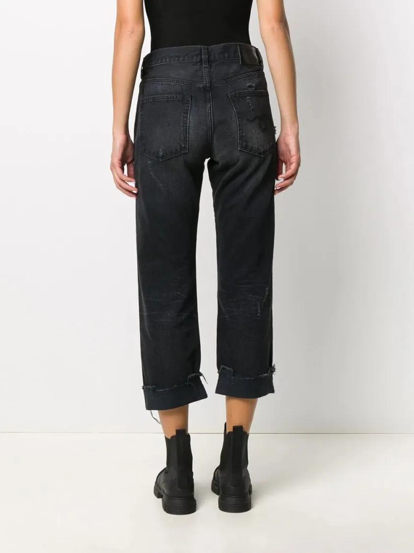 デニム・ジーパン R13 Black Cropped Denim Jeans R13 Black Cropped Denim Jeans Black | Jeans