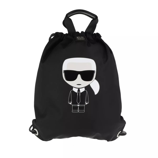 Karl Lagerfeld K/Ikonik Nylon Flat Backpack Black Backpack