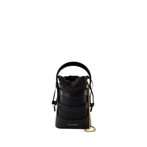 Alexander McQueen Sac à bandoulière The Rise Mini Crossbody - Leather - Black Black