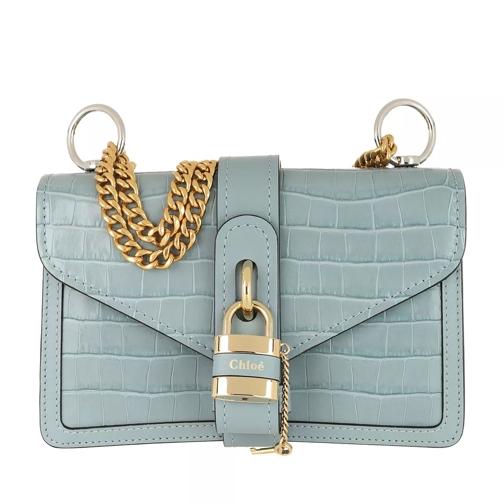 Chloé Aby Shoulder Bag Leather Faded Blue Crossbody Bag