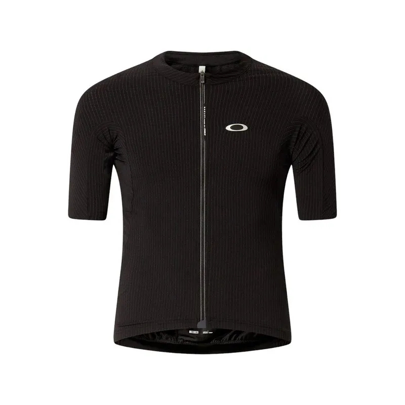 Oakley T-shirt Pinstripe Short Sleeves Jersey Black