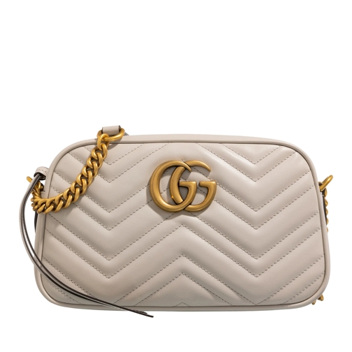 Gucci Small GG Marmont Shoulder Bag Light Grey Cameratas