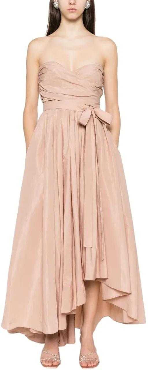 Pinko Strapless High-Low Dress With Sweetheart Neckline