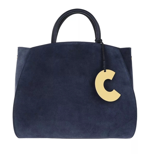 Coccinelle Concrete Suede Tote Bag Ink Rymlig shoppingväska