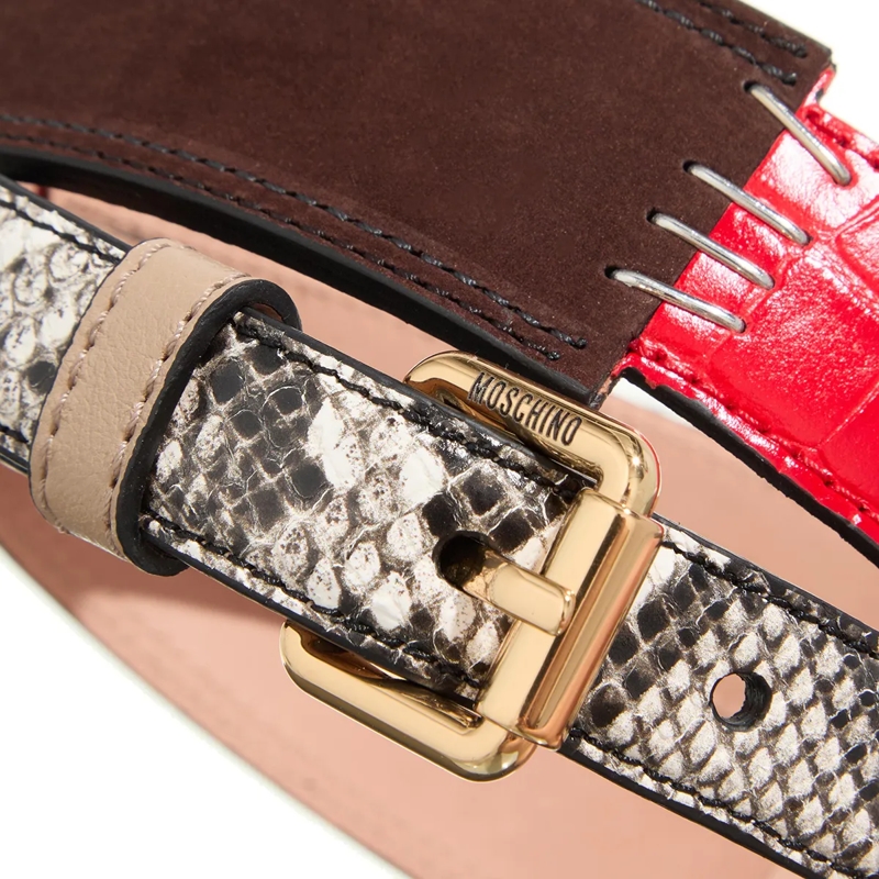 Moschino Leren Riem Belt Fantasia Variante unica(Image 4)
