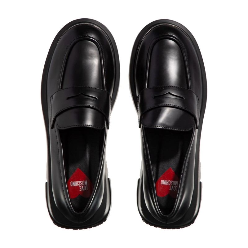 Love Moschino Loafer Square Love Scarpa Donna Nero(Image 4)