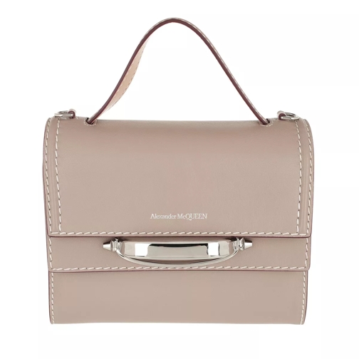Alexander McQueen The Story Satchel Bag Leather Taupe Cartable