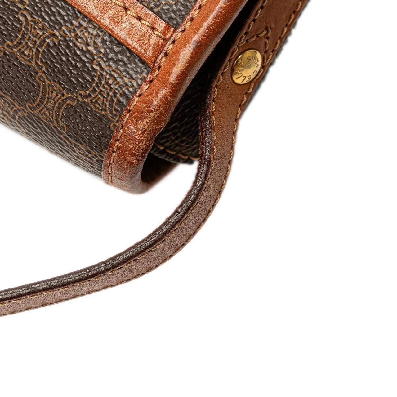 Thumbnail - Celine Hobo Bags - 1990-2010 Macadam Coated Canvas Crossbody - Gr. unisize - in Braun - für Damen