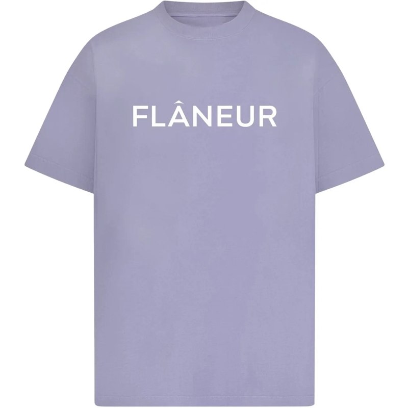 Flâneur T-shirt Printed Logo T-Shirt | Purple lila