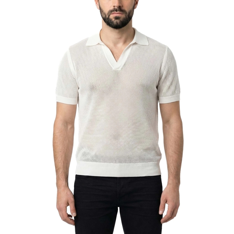 Tom Ford Polohemd Poloshirt mit Seide schwarz(Image 10)