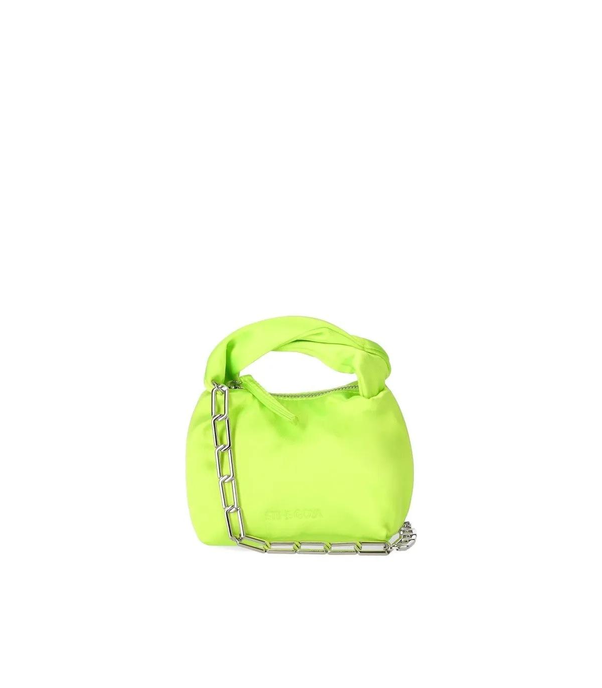 Stine Goya Crossbody Bags - STINE GOYA ZIGGY SATIN LIMONENGRÜNE MICRO TASCHE - Gr. unisize - in Grün - für Damen