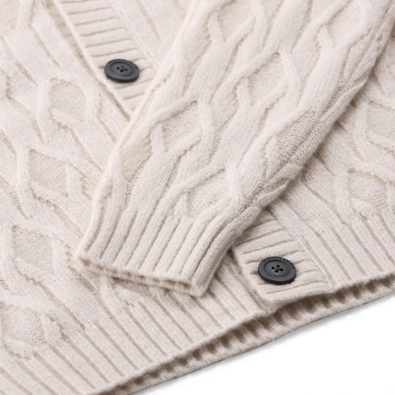 Iris von Arnim Cardigan Cardigan mit Kaschmir & Seide beige(Image 4)