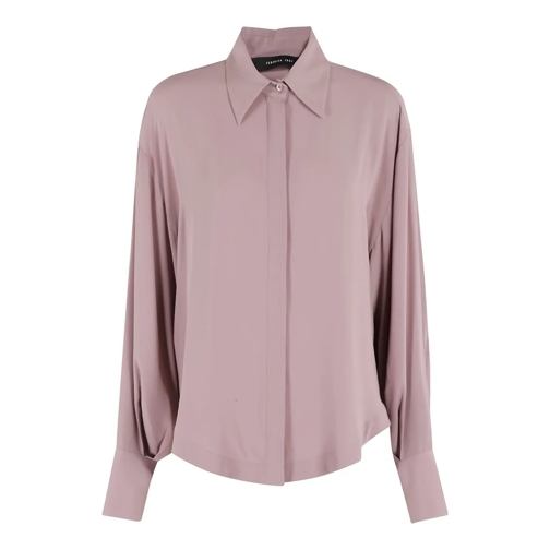 Federica Tosi Chemises Over Crepe De Chine Shirt Pink