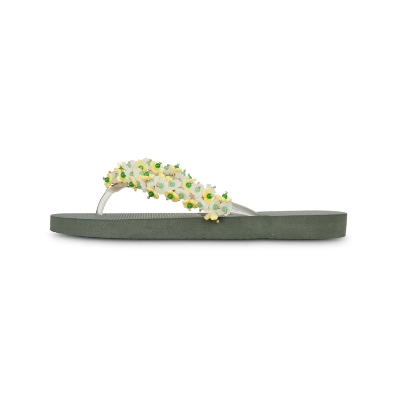 UZURII Flip Flops flip flop Tulum Bloom Yellow dunkel-grün(Image 2)