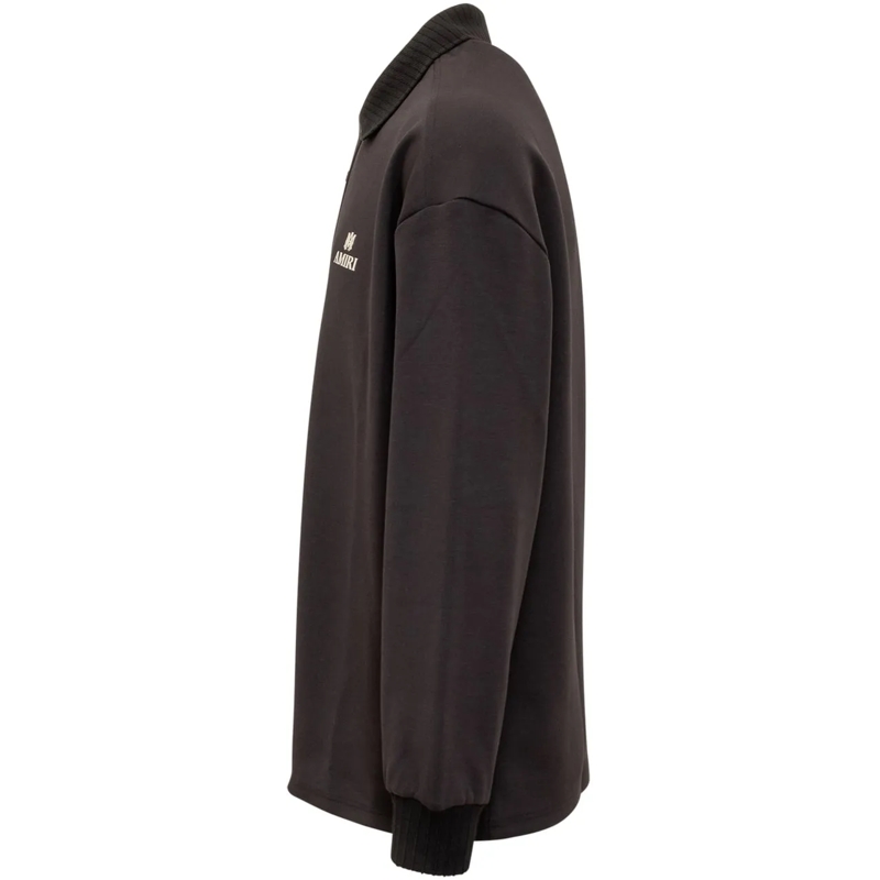 Amiri Polo Polo Oversize Con Ricamo schwarz(Image 3)