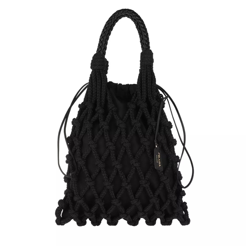 Prada Net Handle Bag Black Draagtas