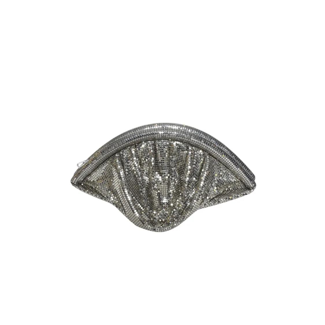 クラッチバッグ Rabanne Half Moon Silver Pixel Clutch Rabanne Half Moon Silver Pixel Clutch | ModeSens