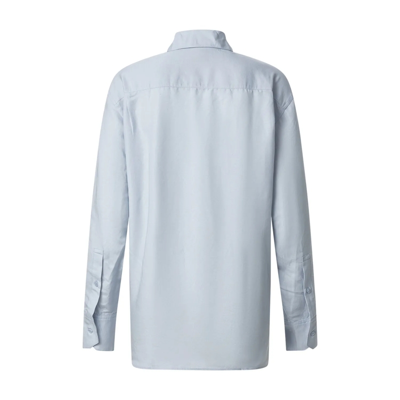 Lacoste Bluse Hemdbluse mit Logo braun(Image 2)