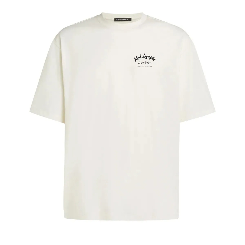 Karl Lagerfeld T-Shirt CÃ´te D'Azur T-Shirt T-shirt creme