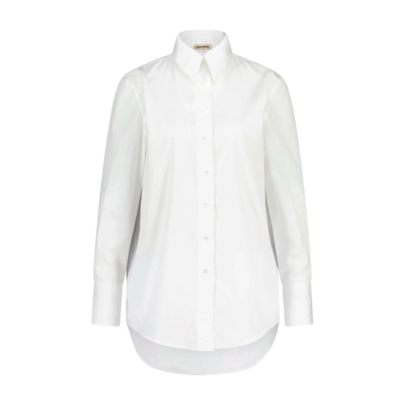 Blooming Overhemd Bluse Erve aus Baumwolle weiß