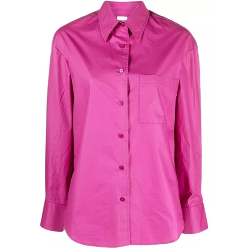 Etoile Isabel Marant Patch-Pocket Cotton Shirt Pink 