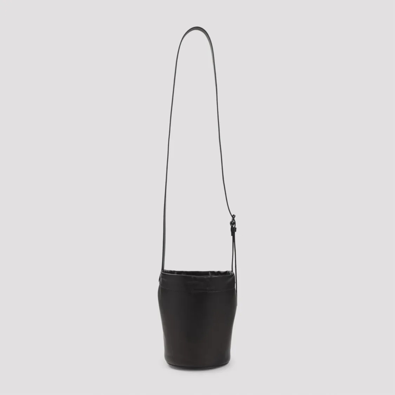 Maison Margiela Buideltas Bucket Bag In Smooth Lamb Leather Black