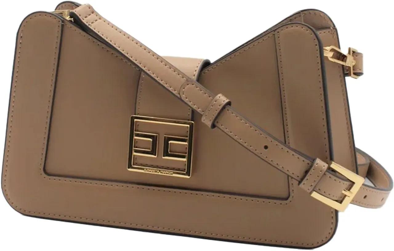 Elisabetta Franchi Crossbody bags Brown in bruin