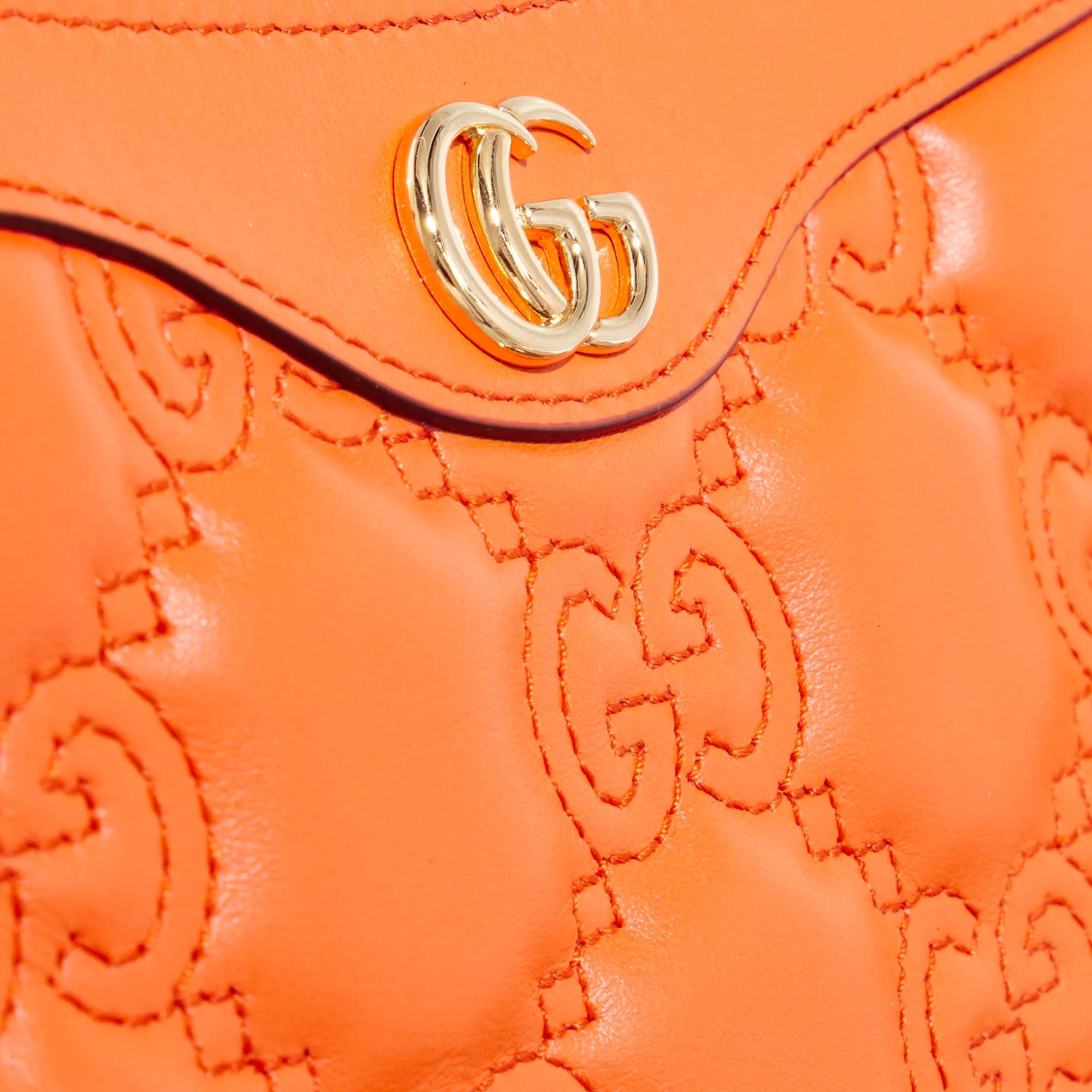 Gucci Crossbody bags GG Handbag Matelassé Leather in oranje