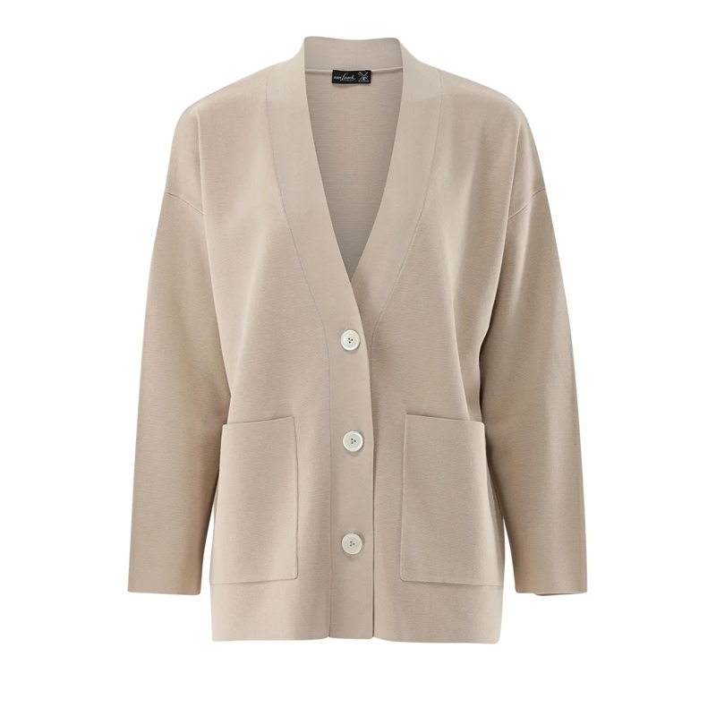 VAN LAACK Strickjacke Jacke Uni braun