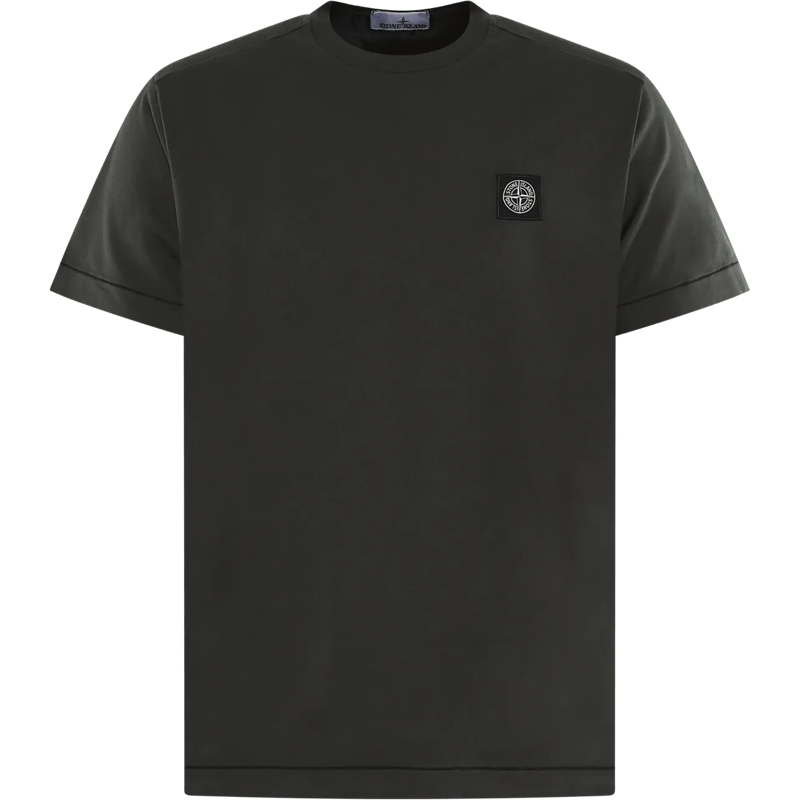 Stone Island T-Shirt Heren Compasslogo T-Shirt Grijs grau