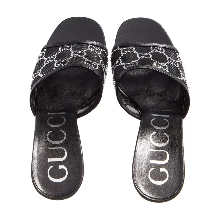 All black women's gucci slides hot sale