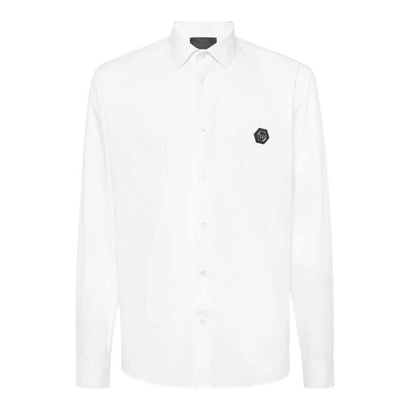 Philipp Plein Hemd Shirt Sugar Daddy Cut Ls Sugar Daddy weiss