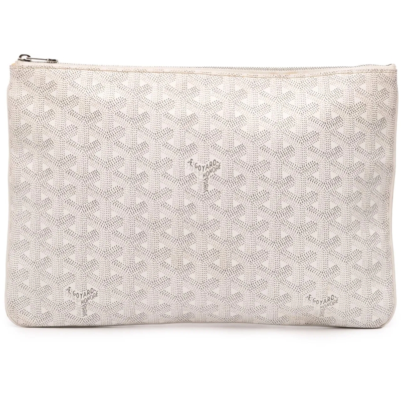 GOYARD Pochette Goyardine Senat MM weiß