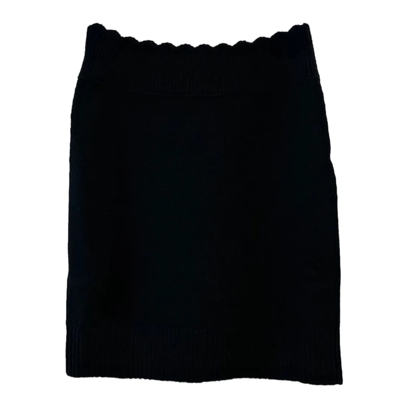 Chloé Minirock Fitted Mini Skirt In Wool Black
