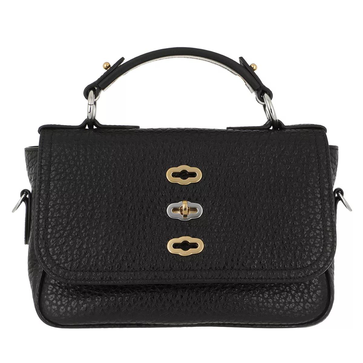 Mulberry Small Bryn Crossbody Bag Shiny Pebbled Grain Black | Satchel