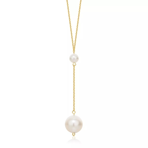DIAMADA 14KT (585) Pearl Necklace Yellow Gold Mittellange Halskette
