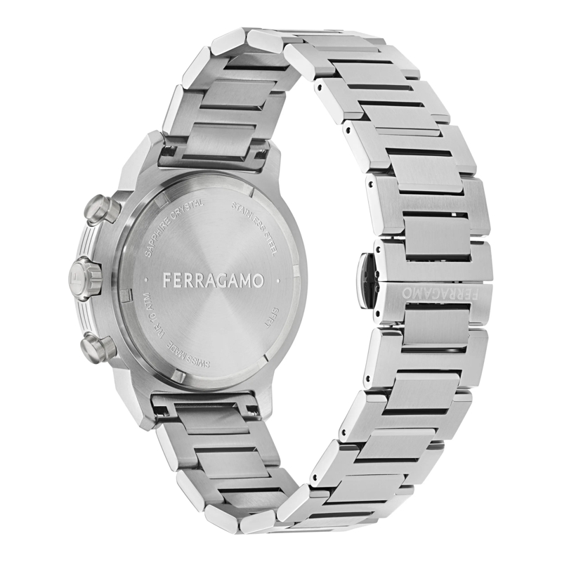 Salvatore Ferragamo Chronograph Quarz-Chronographenuhr Rt-Ferragamo Nima Chrono silber(Image 2)