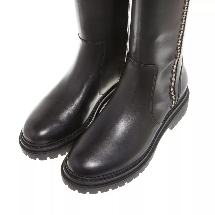 Michael kors black store leather boots