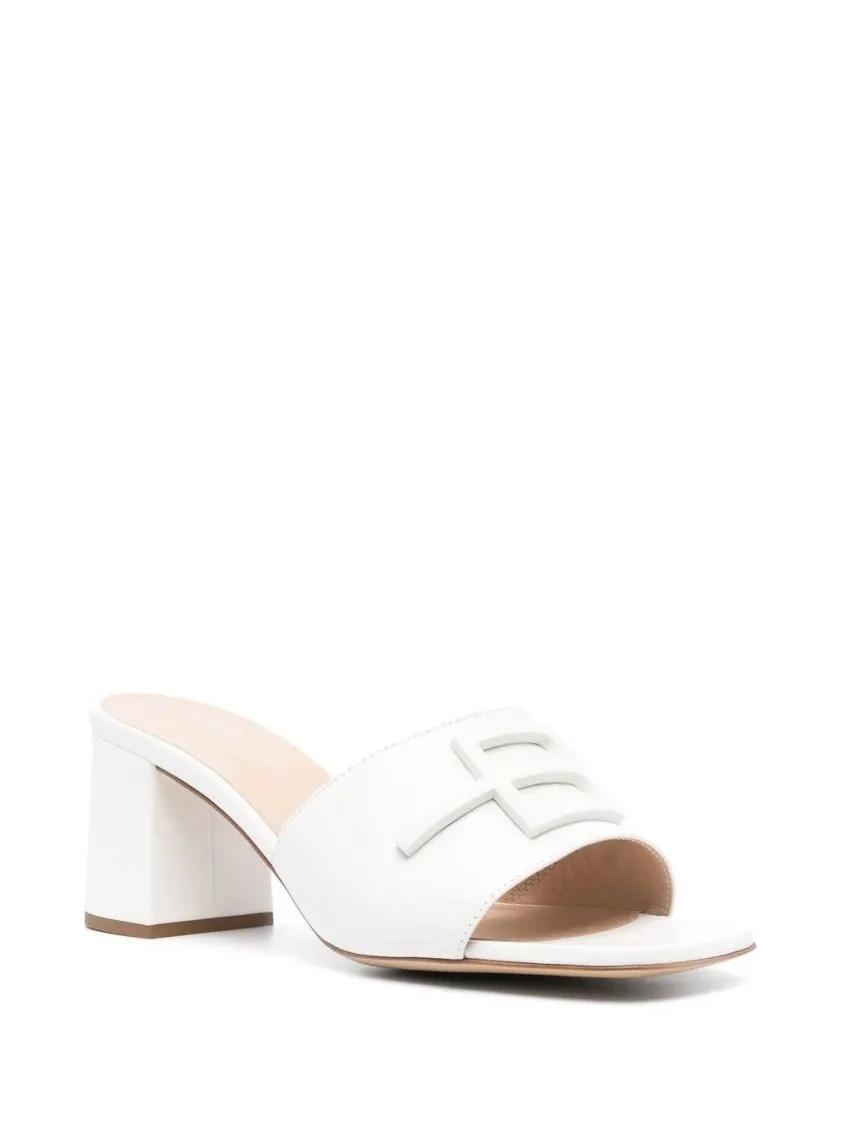 サンダル・ミュール Baldinini Sabot Open Toe Woman Sandals Baldinini Sabot Open Toe Woman Sandals White | Sandalen