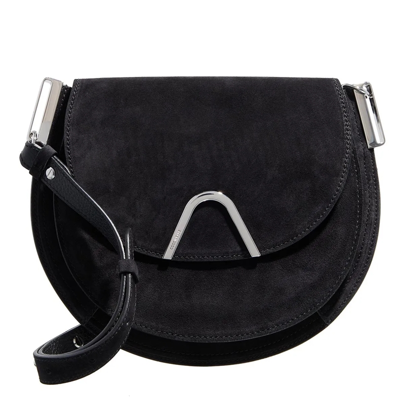 Coccinelle Crossbody Bag Coccinelle Sunup Suede Noir