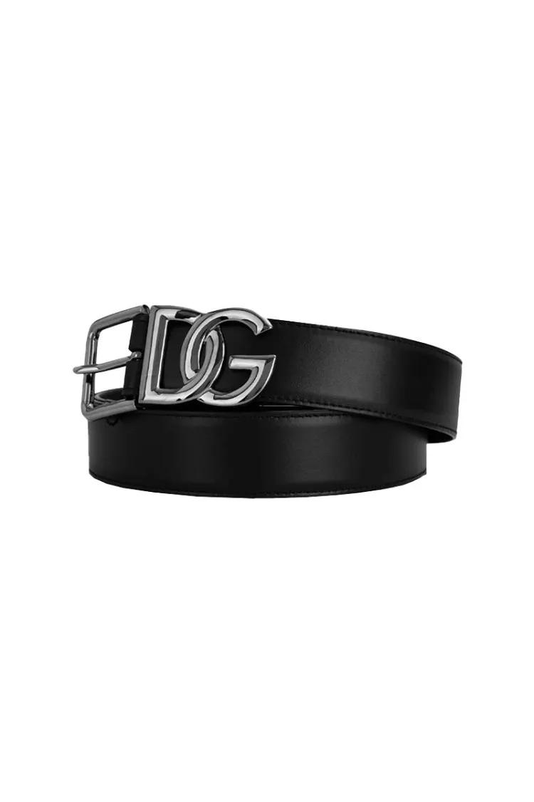 Dolce&Gabbana Gürtel - Dg Logo Belt - Gr. 105 - in Schwarz - für Damen