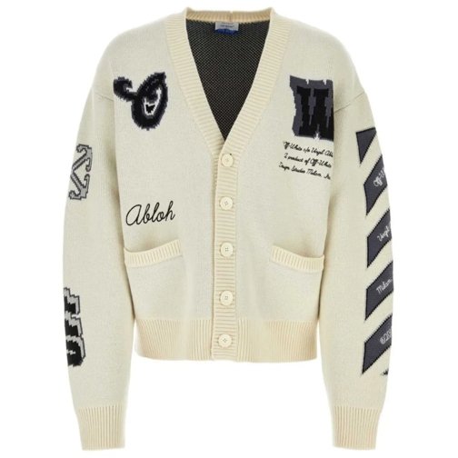 Off-White Cardigan Cardigan With Logo White