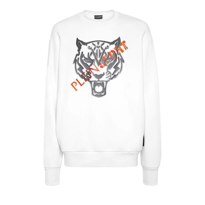 Plein Sport Sweatshirt Sweatshirt Tiger weiss