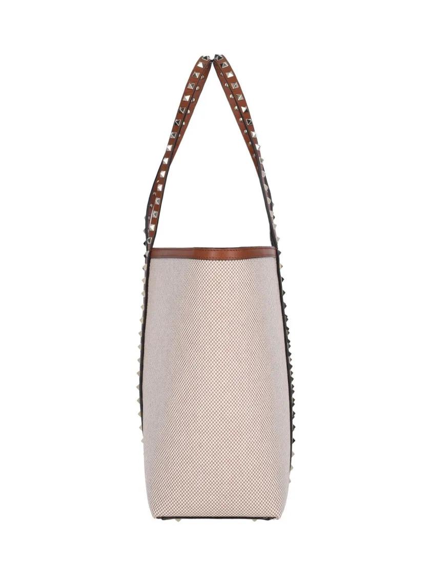 Thumbnail - Valentino Garavani Hobo Bags - "Rockstud" Mini Pouch - Gr. unisize - in Beige - für Damen