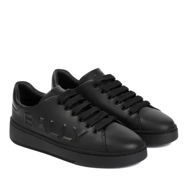 Bally Low-Top Sneaker - Black Calf Leather Reka Sneakers - Gr. 42,5 (EU) - in Schwarz - für Damen