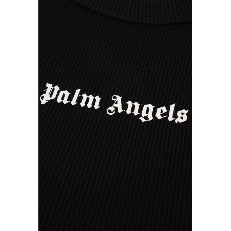 Palm Angels T-Shirt Palm Angels Black stretch cotton top schwarz(Image 3)