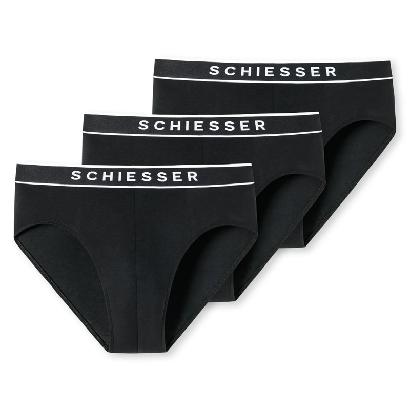 SCHIESSER  3PACK Rio-Slip "95/5" 3er Pack schwarz