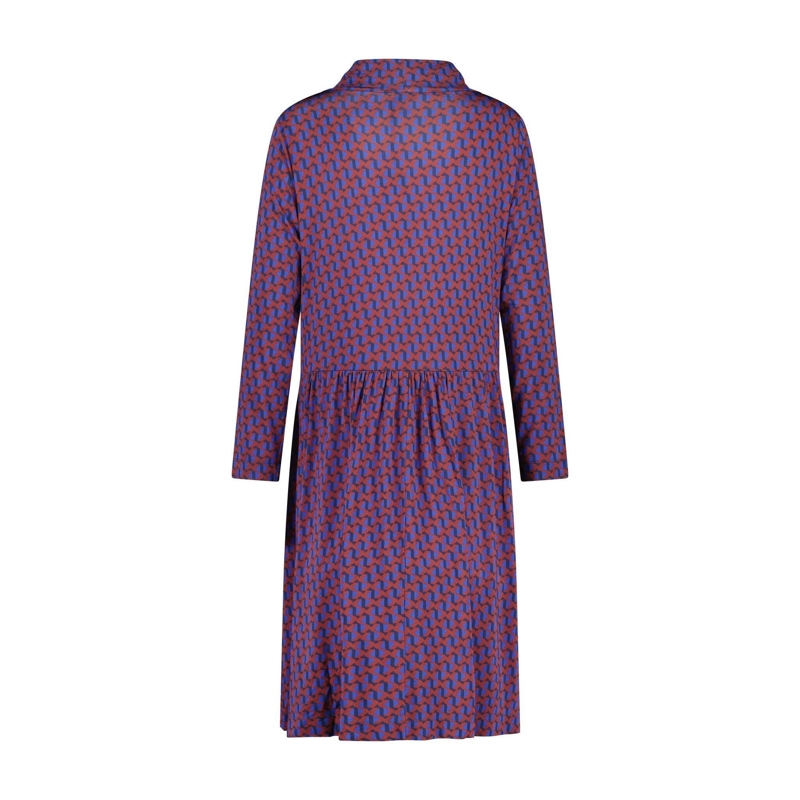 Rosso35 Mini-jurk Midikleid mit geometrischem Muster mehrfarbig(Image 2)