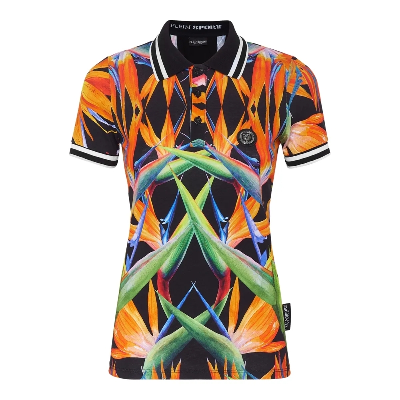 Plein Sport Top Poloshirt schwarz