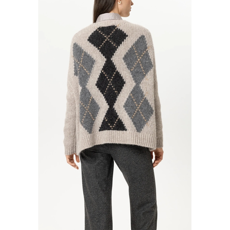 Luisa Cerano Vest Strickjacke aus Alpaka-Woll-Mix grau(Image 4)